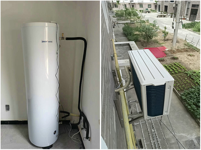 斜橋家用空氣能熱水器1.5匹+300升