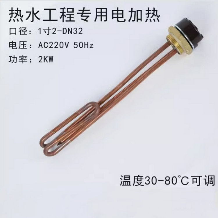 熱水工程1.2寸可調溫度的智能電加熱棒銅、不銹鋼電加熱管