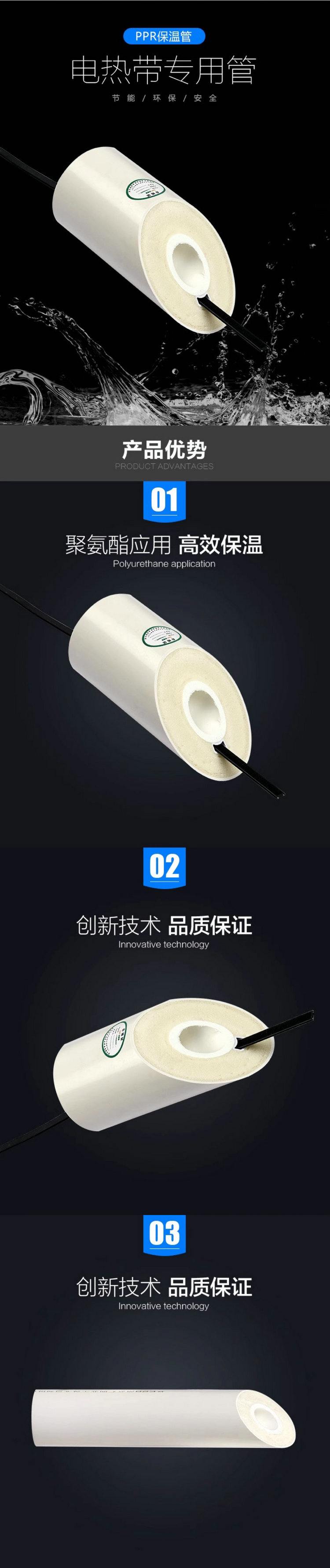 PPR熱水保溫管(PPR一體保溫管)