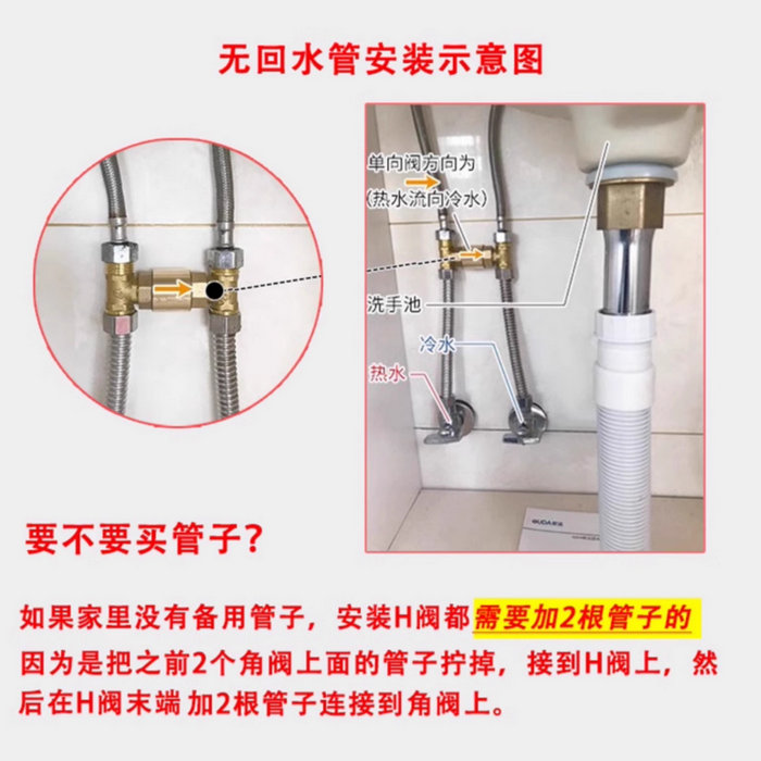H閥零冷水循環閥，單向回水閥